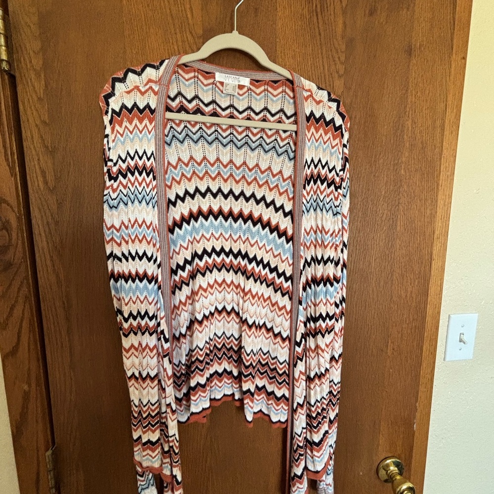 VENUS Multicolor Chevron Cardigan